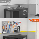 Ultrawall 4 Pcs Metal Pegboard Wall Panels, Peg Boards for Garage Tool Storage Ultrawall