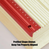 Woodworking Edge Ruler Set Corner Rulers Precision Edge Measuring Ruler V Shaped Straight Ruler 7/9/13 Inch Toolcool