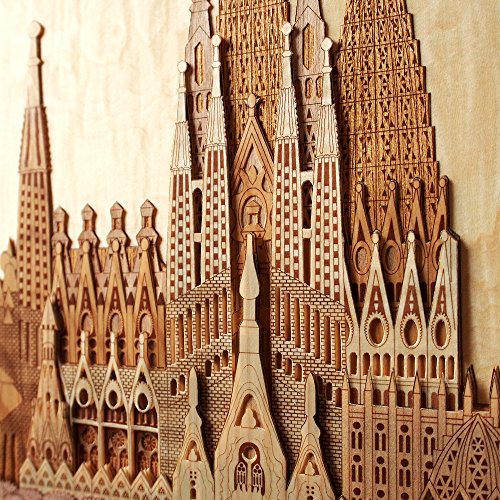 KINOWA Wooden Art Kit Kiharie Sagrada Familia Made in Japan - WoodArtSupply