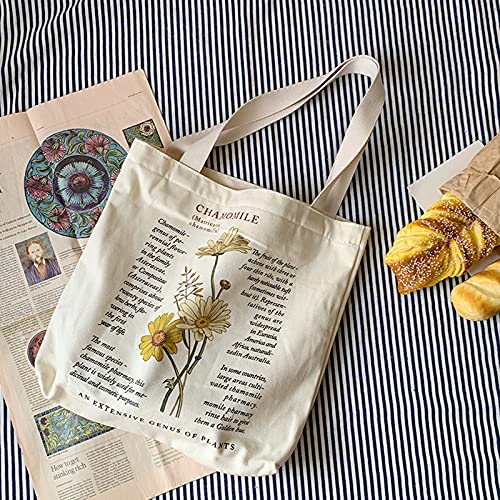 BROADREAM Canvas Tote Bag Aesthetic - Zippered Book Tote Bag with Interior Pocket by Cute Shoulder Tote Bags for Women Shopping & Travel - Best Gift - WoodArtSupply