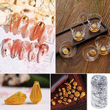 Gold Foil Flakes for Resin, Paxcoo Imitation Gold Foil Flakes Metallic Leaf for Nails, Painting, Crafts, Slime and Resin Jewelry Making (Gold, PAXCOO
