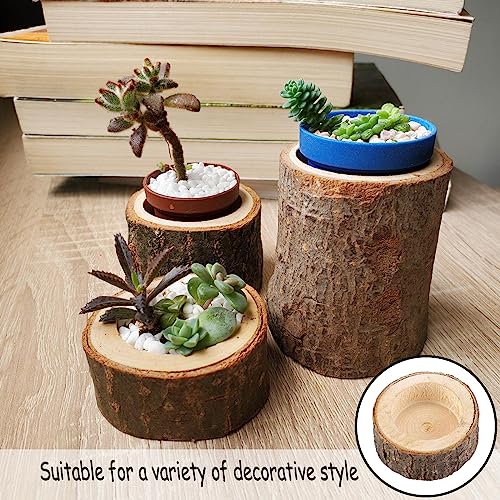 LUNKUIVY 30 Pack Wooden Tealight Candle Holders Wood Votive Candle Holders for Home Wedding Halloween Christmas Party and Festival Decoration LUNKUIVY