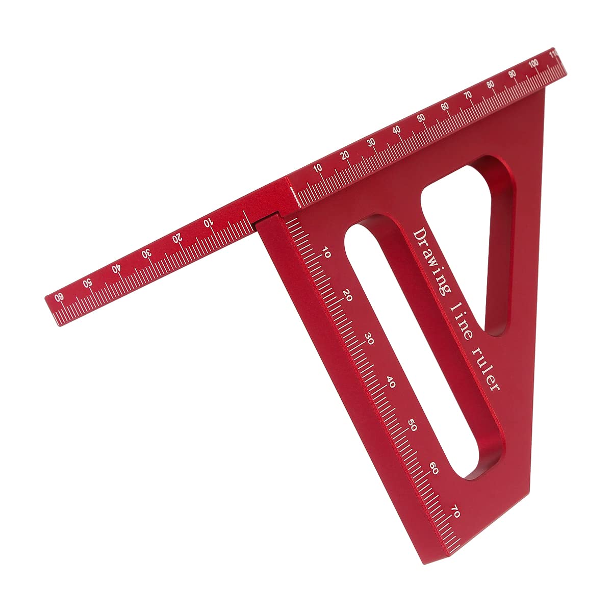 KETIPED 3D Multi-Angle Measuring Ruler,45/90 Degree Aluminum Alloy Woodworking Square Protractor,Drawing Line Ruler, Miter Triangle Ruler High - WoodArtSupply