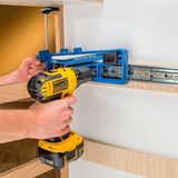 Universal Drawer Slide Jig - Cabinet Hardware Jig Install Drawer Slides Quickly, Accurately - Hardware Installation Jig w/Locking Wedge to Secure ROCKLER