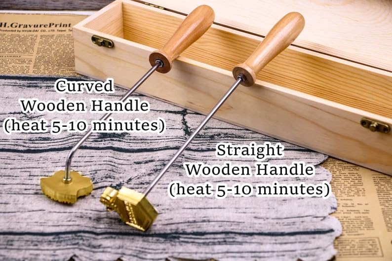 Personalized Brass Branding Iron Stamp for Food, Cakes, and Crafts TPFOON