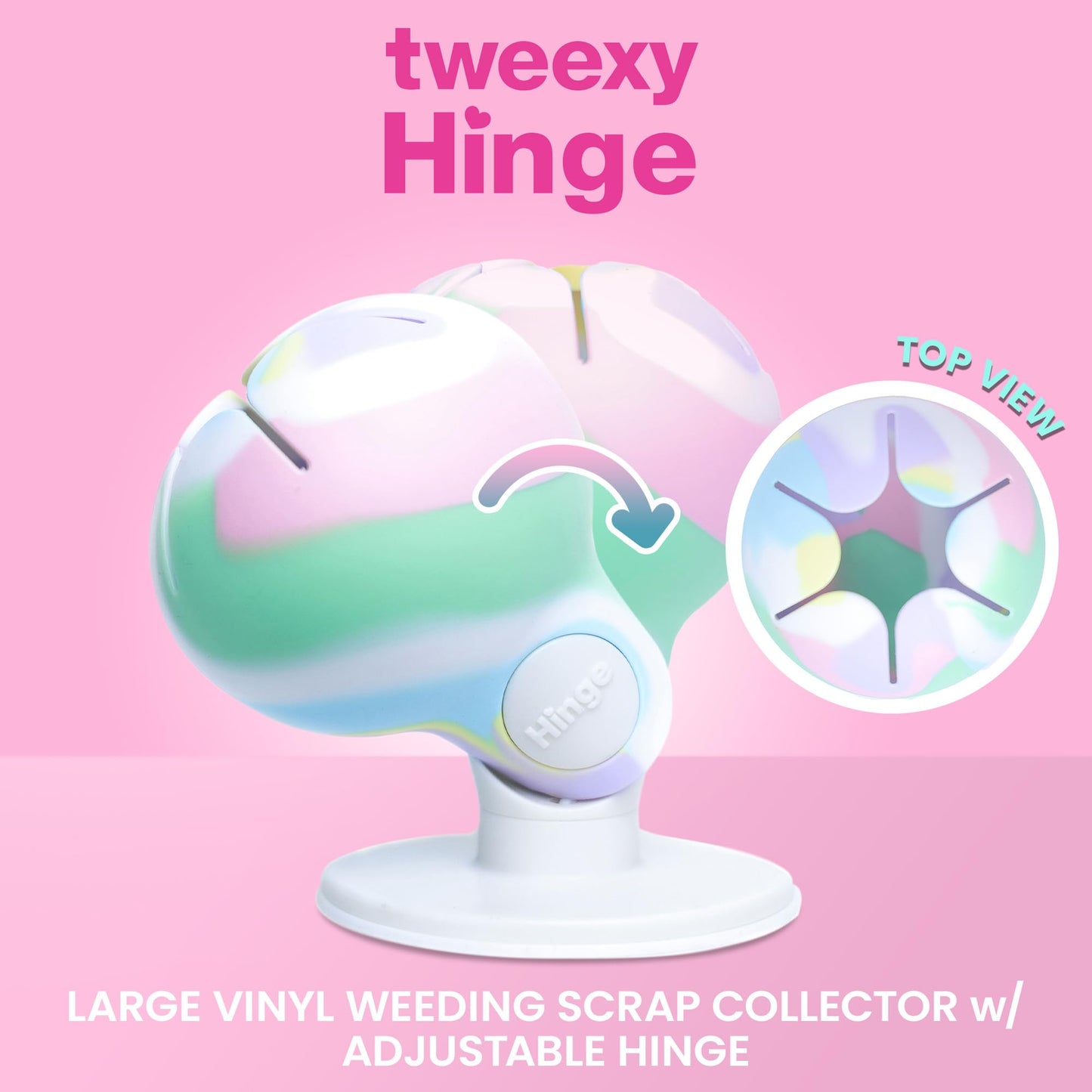 tweexy Hinge Untippable Vinyl Weeding Scrap Collector