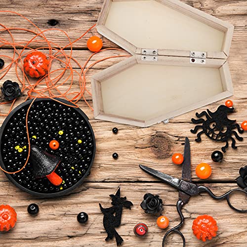 STOBOK Coffin Decor 1pc Coffin Box Candy Storage Box Halloween Wooden Coffin Case Jewelry Organizer Coffin Shape Box for Party Supplie Gift Box STOBOK