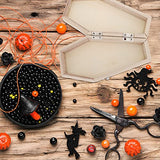 STOBOK Coffin Decor 1pc Coffin Box Candy Storage Box Halloween Wooden Coffin Case Jewelry Organizer Coffin Shape Box for Party Supplie Gift Box STOBOK