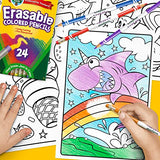 Crayola Erasable Colored Pencils, Kids At Home Activities, 24 Count, Assorted, Long Crayola