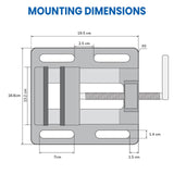 Forward Drill Press Vise 4" Jaw Width, Q194A Portable Vise Forward