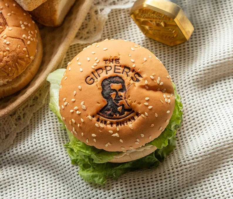 Custom Brass Branding Iron for Wood, Leather, and Food - Personalised Embossed Signature Tool TPFOON