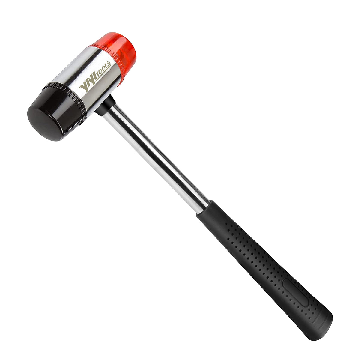 YIYITOOLS Double-Faced Soft Mallet, Hammer, Jewelry, Wood, Flooring Installation, Non Sparking Blow and Plastic Handle – 35-mm, Red and Black YIYITOOLS