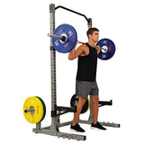 Sunny Health & Fitness Power and Squat Rack with High Weight Capacity, Olympic Weight Plate Storage and 360° Swivel Landmine and Power Band Sunny Health & Fitness