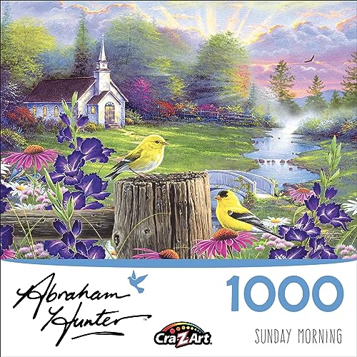 Cra-Z-Art - RoseArt - Abraham Hunter - Sunday Morning - 1000 Piece Jigsaw Puzzle