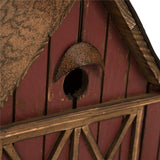 Glitzhome 20.67" L Birdhouse for Outside Rustic Wood Barn Design Extra-Large Hand Painted Bird House glitzhome