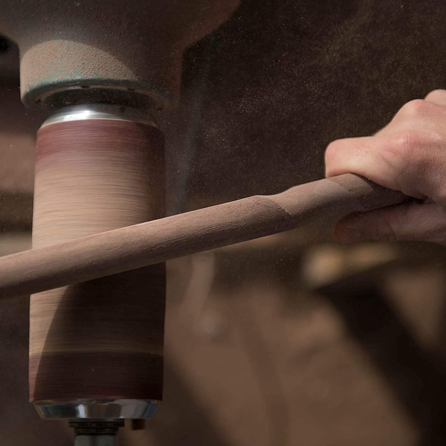 Handcrafted Wood Walking Cane - Made in the USA by Brazos - Twisted Oak Crook Neck Classic - Red Brazos