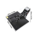 Heat Press Machine, Auto Open Clamshell Heat Press Pad Transfer Machine with 16''x20'' Heat Pad Large Size 1400W T-Shirt Sublimation Heat Press YIYIBYUS