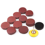 2 Inch Sanding Discs Kit, 100PCS 60-3000 Grit Sandpaper with 1/4" Shank Backing Plate and Soft Foam Buffering Pad, for Drill Grinder Rotary Tool, LotFancy