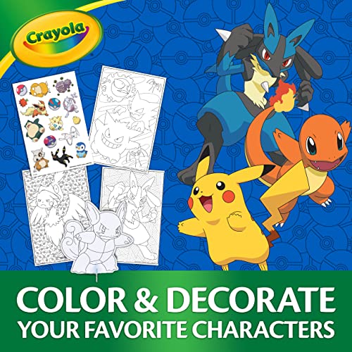 Crayola Pokémon Squirtle Coloring Art Case, 71+ pcs., Coloring Pages and Markers, Gift for Kids, Ages 4, 5, 6, 7, 8 Crayola