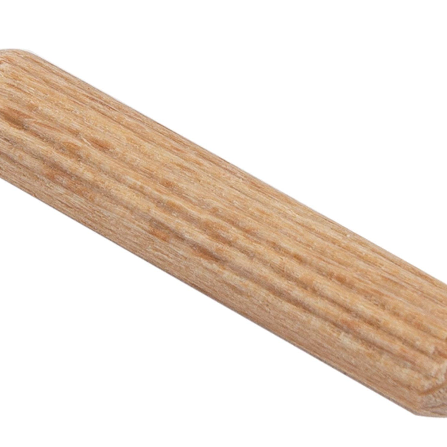 BICB Fluted Wood Kiln Dowel Pins, 1/4" x 2"- 100 Pieces, Made of Beechwood BICB