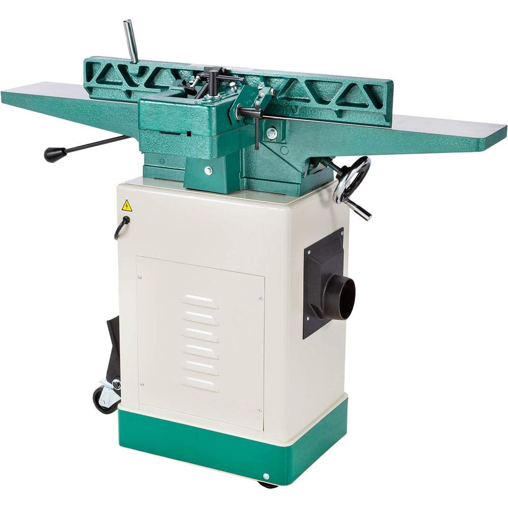 Grizzly Industrial G0814X - 6" Jointer W/Stand & V-Helical Cutterhead - WoodArtSupply