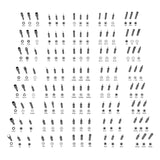 HengTianMei 128 in 1 Precision Screwdriver Set Professional Magnetic Repair Tool Kit for Computer, Laptop, Xbox, Macbook, Game Console (H1128) HengTianMei