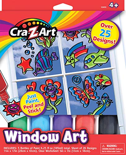 Window Art Decorative Design DIY Kit by Cra-Z-Art - WoodArtSupply