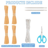 FREEBLOSS Coiled Basket Kit Basket Weaving Craft DIY Macrame Basket Kit Macrame Kit for Beginners Macrame Cord Kit for Adults Gift FREEBLOSS