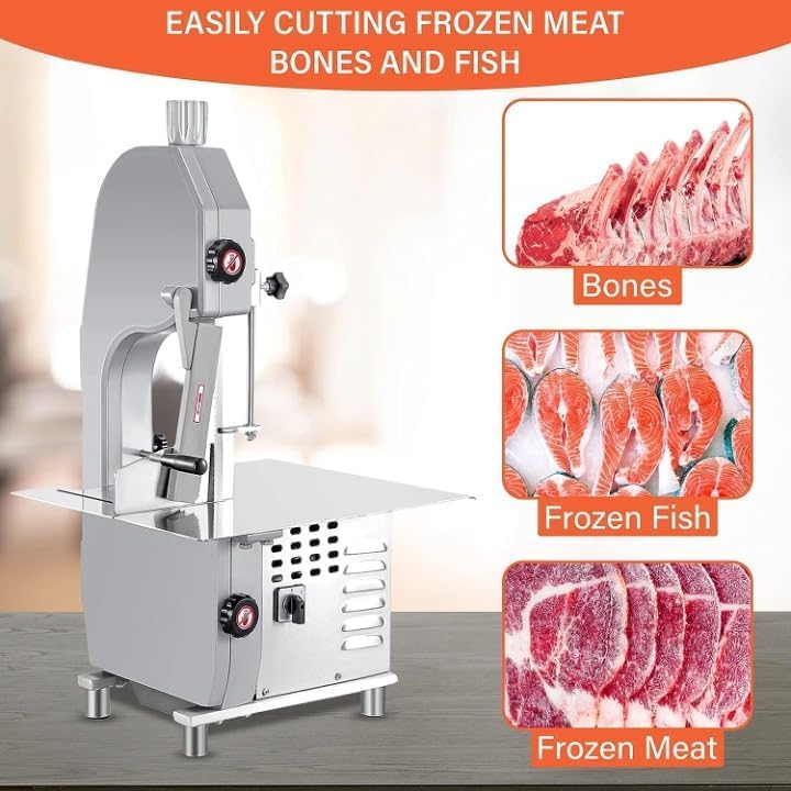 Electric Bone Saw Machine 1500W Beef Cutting Frozen Meat Machine