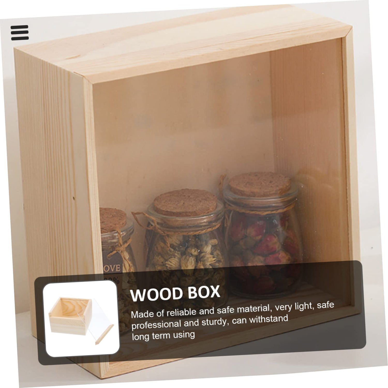 Anneome Box Storage Wooden Box Decorative Treasure Chest Gift Packing Piggy Bank for Adults Tray Decorations Adult Piggy Bank Clear Lid Wood Jewelry Anneome