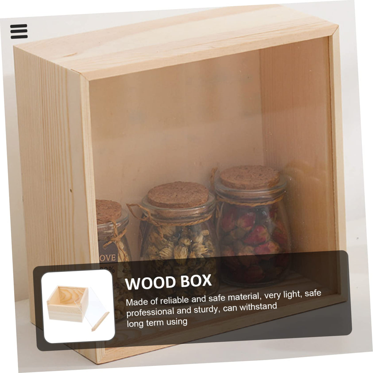 Anneome Box Storage Wooden Box Decorative Treasure Chest Gift Packing Piggy Bank for Adults Tray Decorations Adult Piggy Bank Clear Lid Wood Jewelry Anneome