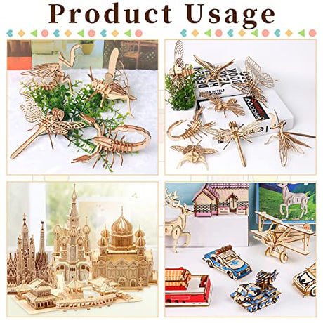 Jyongmer 50 Pieces Unfinished Wood Pieces, Thin Wood Sheets Plywood Sheets Unfinished Basswood Sheets for Wooden DIY Ornaments, Painting, Drawing, Jyongmer