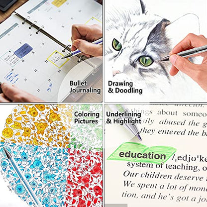 Shuttle Art 360 Pack Gel Pens Set, 180 Colors Gel Pen Set Plus 180 Color Refills Perfect for Adult Coloring Books Doodling Drawing Art Markers