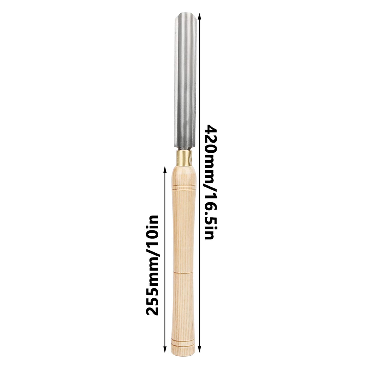 Woodworking Lathe Chisel, 25mm High Speed Steel Lathe Chisel Spindle Roughing Gouge Hand Held Wood Turning Tools for Woodturning Hapivida