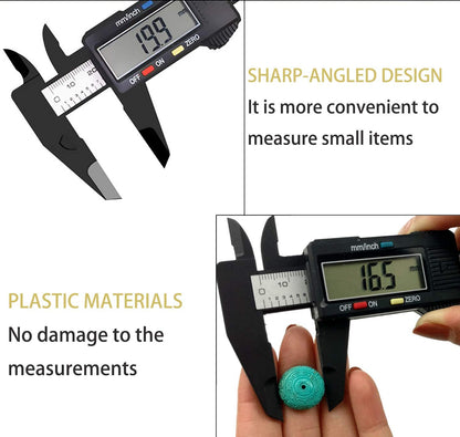 Digital Caliper, PINKJOY 0-6" Calipers Measuring Tool - Electronic Micrometer Caliper with Large LCD Screen, Auto-Off Feature, Inch and Millimeter - WoodArtSupply