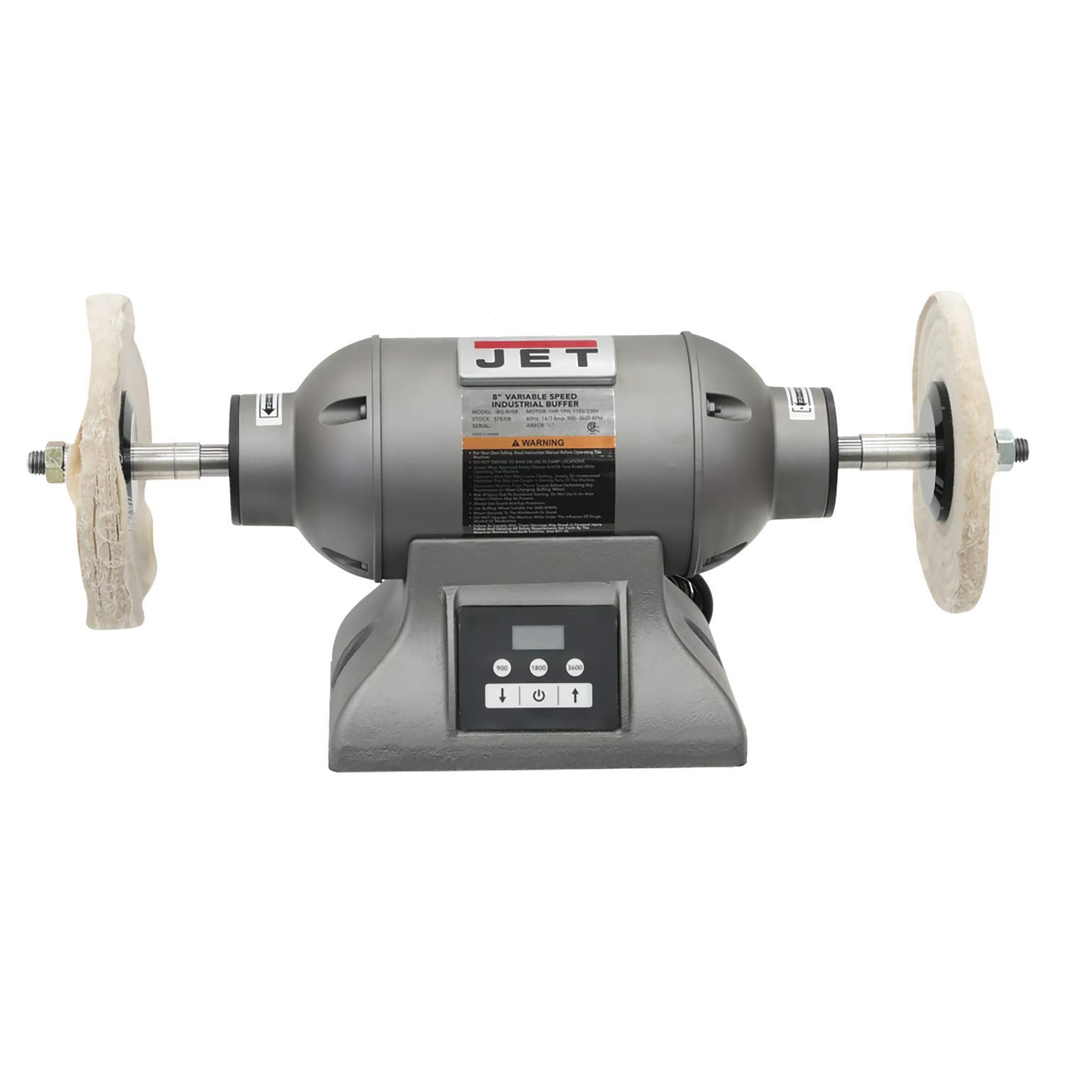 JET 8-Inch Variable-Speed Industrial Buffer, 1 HP, 1Ph 115/230V (IBG-8VSB) Jet