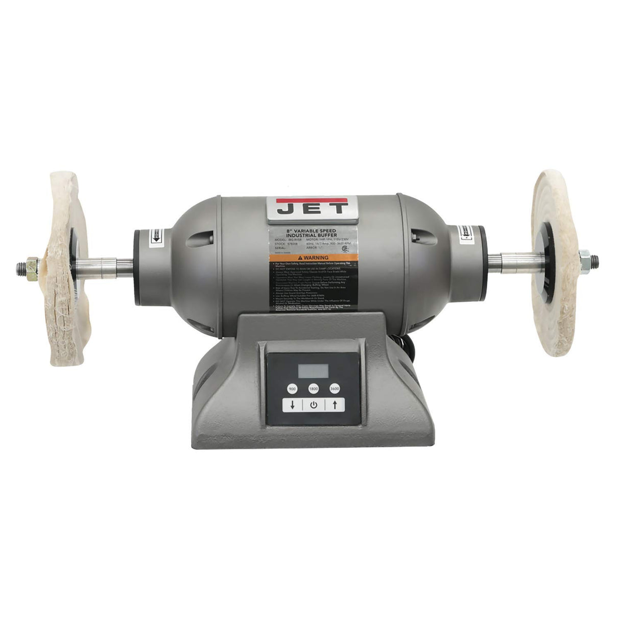 JET 8-Inch Variable-Speed Industrial Buffer, 1 HP, 1Ph 115/230V (IBG-8VSB) Jet