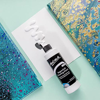 MONT MARTE SuperCell Pouring Paint 240ml - White - WoodArtSupply