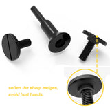 PRETEC 2 Set Cut Off Wheel Mounting Mandrel 1/4" & 3/8" Arbor Hole with 1/4" Shaft Stem for Die Grinder Accessories Drill Rotary Tool PRETEC