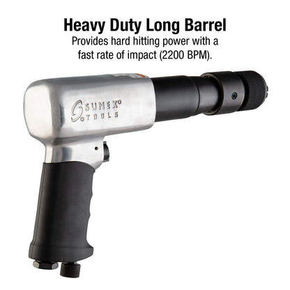 SUNEX TOOLS SX243 Hd 250-Mm Long Barrel Air Hammer - WoodArtSupply