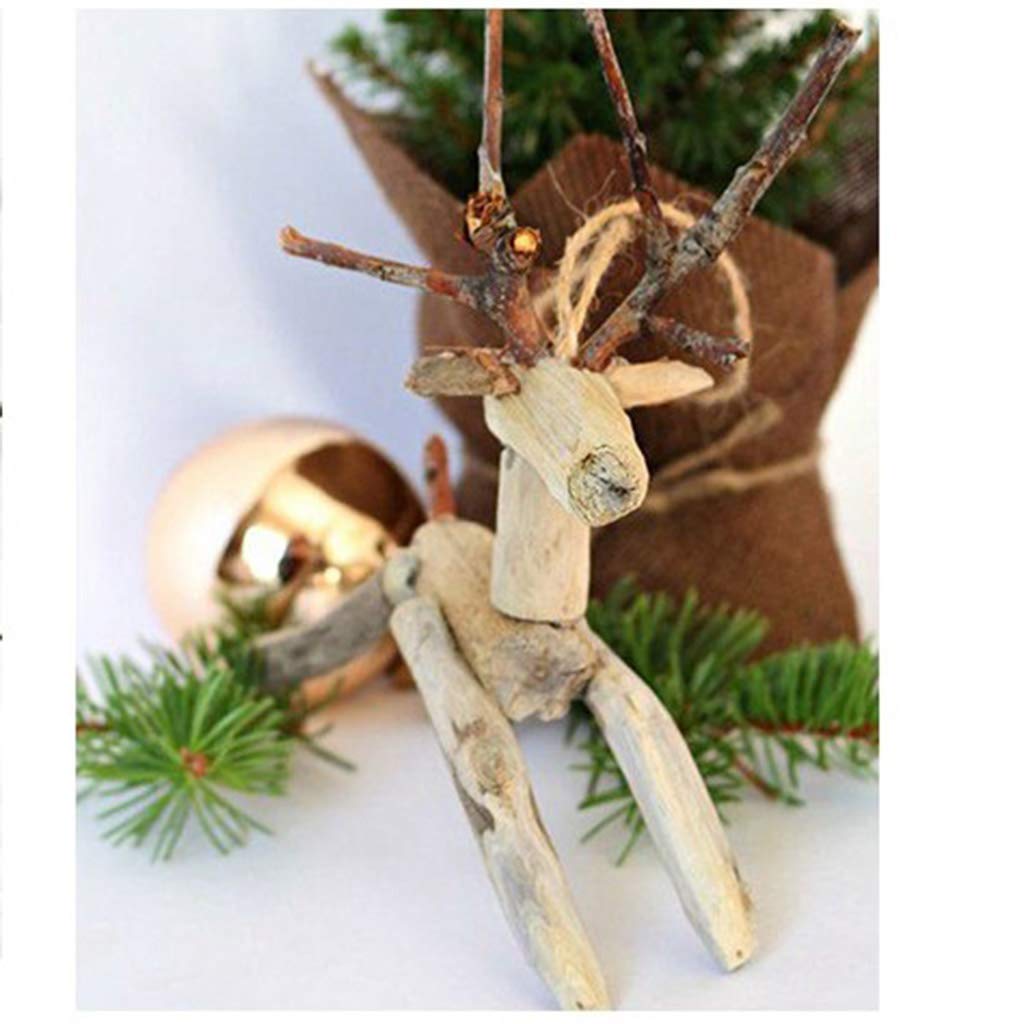 menolana 50x Rustic Decorative Wood Branch Sticks Driftwood 30cm Natural Tree Branch Twigs for DIY Woodworking Modelling Craft Sticks,Wood Menolana