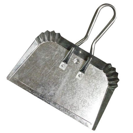 Set of 2 Extra Large Industrial Metal Dustpan | Doesn't Bend & Extra Wide for Large Easy Clean Ups | Lightweight & Rustproof | Precision Edge for LavoHome