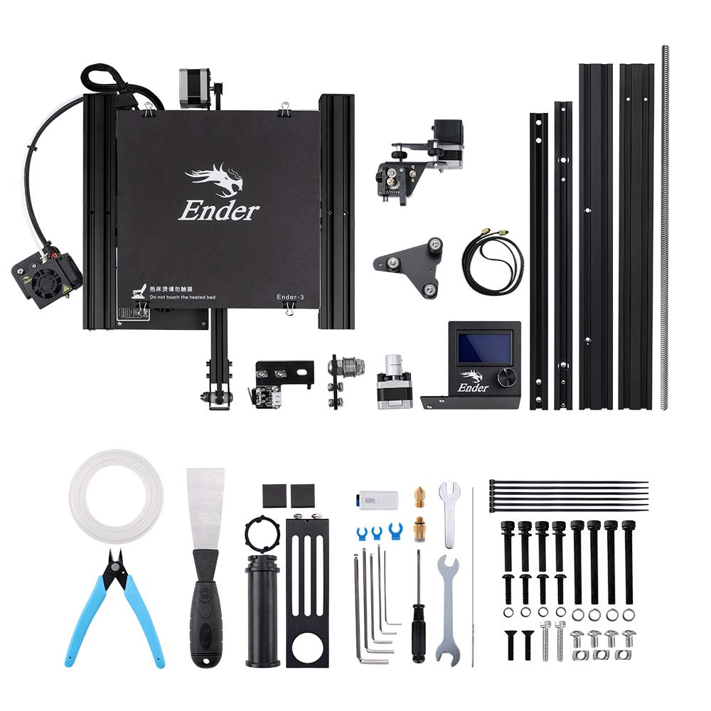 Official Creality Ender 3 3D Printer Fully Open Source with Resume Printing Function DIY 3D Printers Printing Size 8.66x8.66x9.84 inch Comgrow