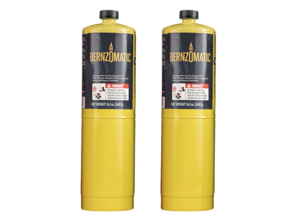 Bernzomatic Pre-Filled MAP-Pro Gas Torch Style Cylinder 14.1 oz - Pack of 2 - WoodArtSupply