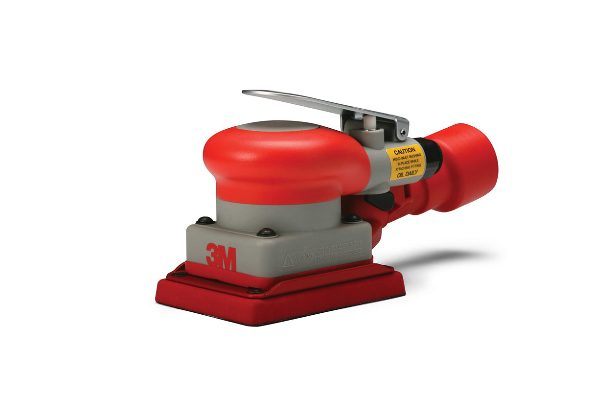 3M Central Vacuum Orbital Sander - Pneumatic Palm Sander - Air Powered - For Wood, Composites, Metal - 3" x 4", 1/8" Orbit - 20430 3M
