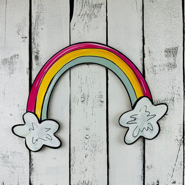 Rainbow Unfinished Cutout, Wooden Shape, PaintableMDF, Build-A-Cross Build-A-Cross