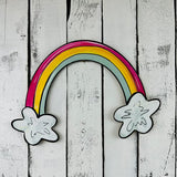 Rainbow Unfinished Cutout, Wooden Shape, PaintableMDF, Build-A-Cross Build-A-Cross