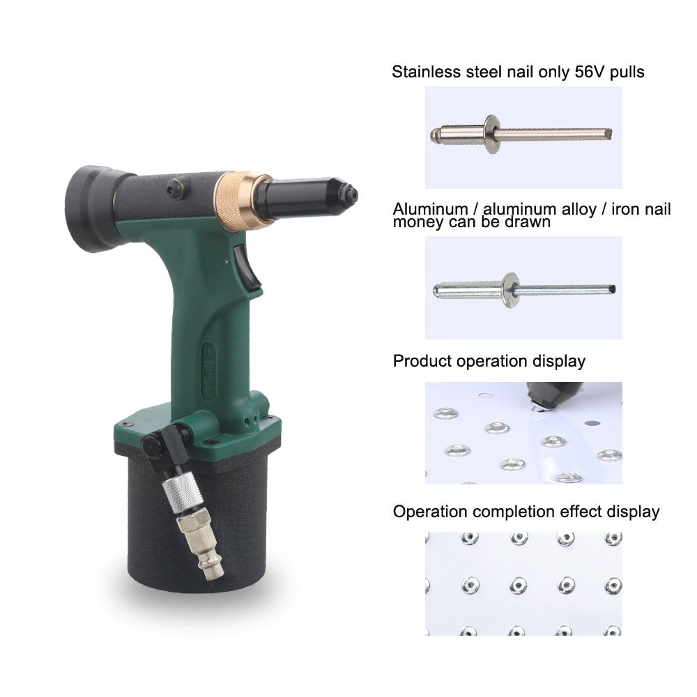 SAKAI Pneumatic Hydraulic Pulling Rivet Gun Automatic Suction Rivet Air Rivet Tool - WoodArtSupply