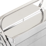 Portable Cantilever Tool Box Crafted from Stainless Steel with 5 Tray Cantilever for Home and Auto Repair Folding Metal Toolbox. (460) Walfront