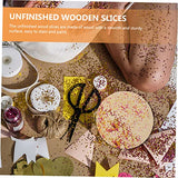 Operitacx 3pcs Painting Board Unfinished Wooden Circles Unfinished Wood Sign Wood Blank Cutouts Wood Blanks Painting Wood Circles DIY Crafts Portable Operitacx